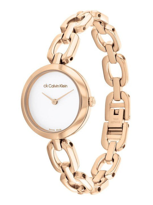 Calvin Klein Women Swiss Jewelry Link Analogue Watch (GOLD)