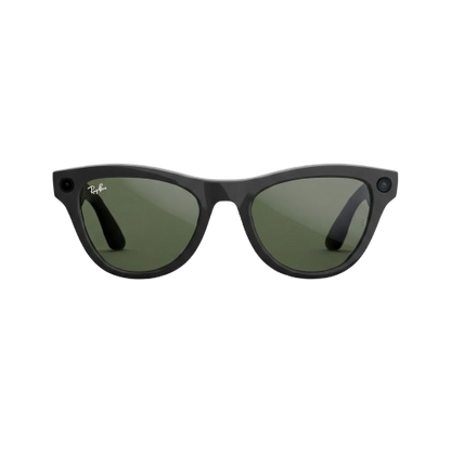 RAYBAN X META SKYLER (GEN 1) - SHINY BLACK  |  GREEN