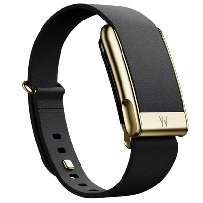 WHOOP LIFE MG - LEATHERLUXE MG TAPERED BLACK WITH GOLD