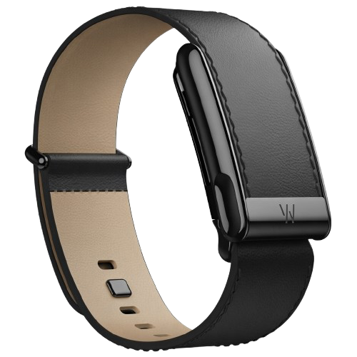 WHOOP LIFE MG -LEATHERLUXE MG STRAIGHT BLACK/CREAM WITH BLACK TITANIUM