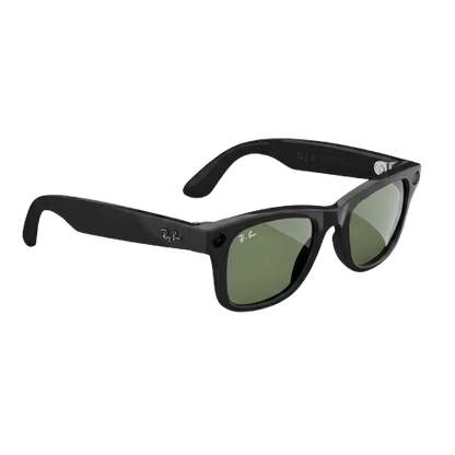 RAYBAN X META WAYFARER (GEN 1) - SHINY BLACK  |  GREEN