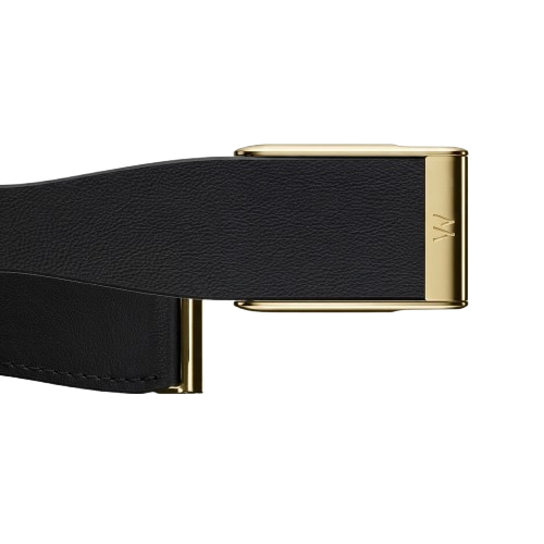 WHOOP LIFE MG - LEATHERLUXE MG TAPERED BLACK WITH GOLD