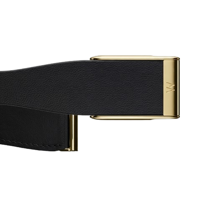 WHOOP LIFE MG - LEATHERLUXE MG TAPERED BLACK WITH GOLD