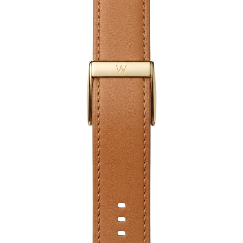 WHOOP LIFE MG - LEATHERLUXE MG TAPERED CAMEL WITH GOLD