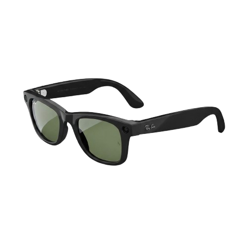 RAYBAN X META WAYFARER (GEN 1) - SHINY BLACK  |  GREEN