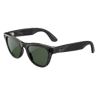 RAYBAN X META SKYLER (GEN 1) - SHINY BLACK  |  GREEN
