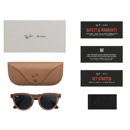 RAYBAN X META HEADLINER (GEN 2) - MATTE TRANSPARENT PEACH  | CLEAR TO GREY TRANSITIONS