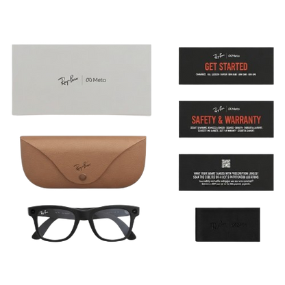 RAYBAN X META WAYFARER (GEN 2) - MATTE BLACK  |  CLEAR
