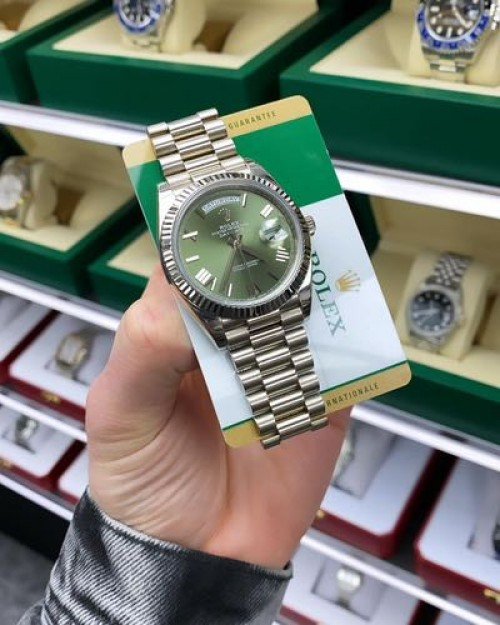 ROLEX DAY DATE (SILVER GREEN)