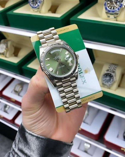 ROLEX DAY DATE (SILVER GREEN)