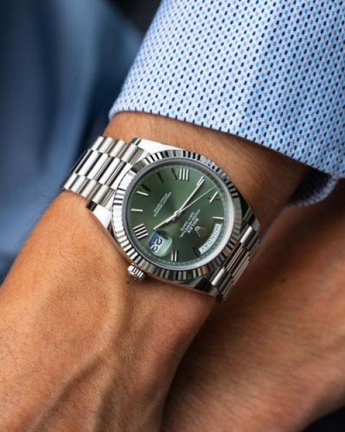 ROLEX DAY DATE (SILVER GREEN)