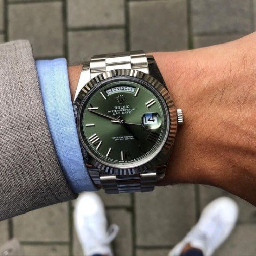 ROLEX DAY DATE (SILVER GREEN)