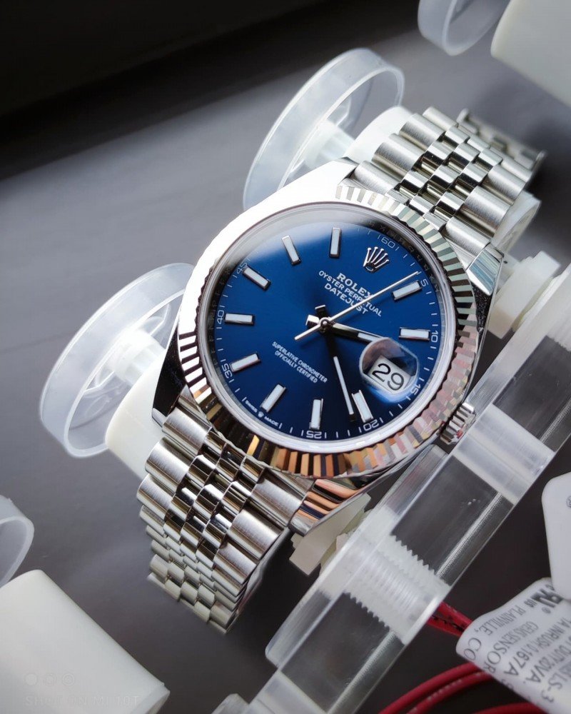ROLEX  DATE JUST (SILVER BLUE) - VIRAT KOHLI