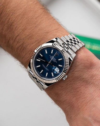 ROLEX  DATE JUST (SILVER BLUE) - VIRAT KOHLI