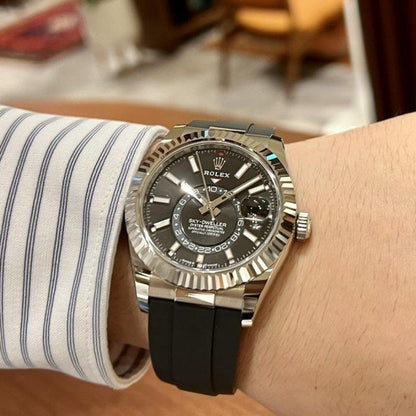 ROLEX SKY DWELLER OYSTERFLEX (SILVER BLACK)