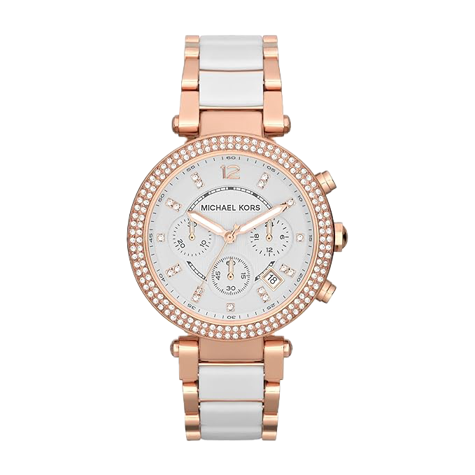 MICHAEL KORS - PARKER WATCH (WHITE / ROSEGOLD)