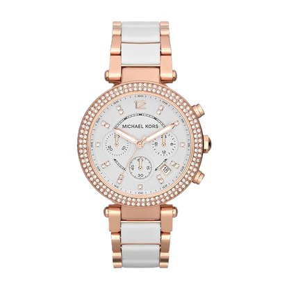 MICHAEL KORS - PARKER WATCH (WHITE / ROSEGOLD)