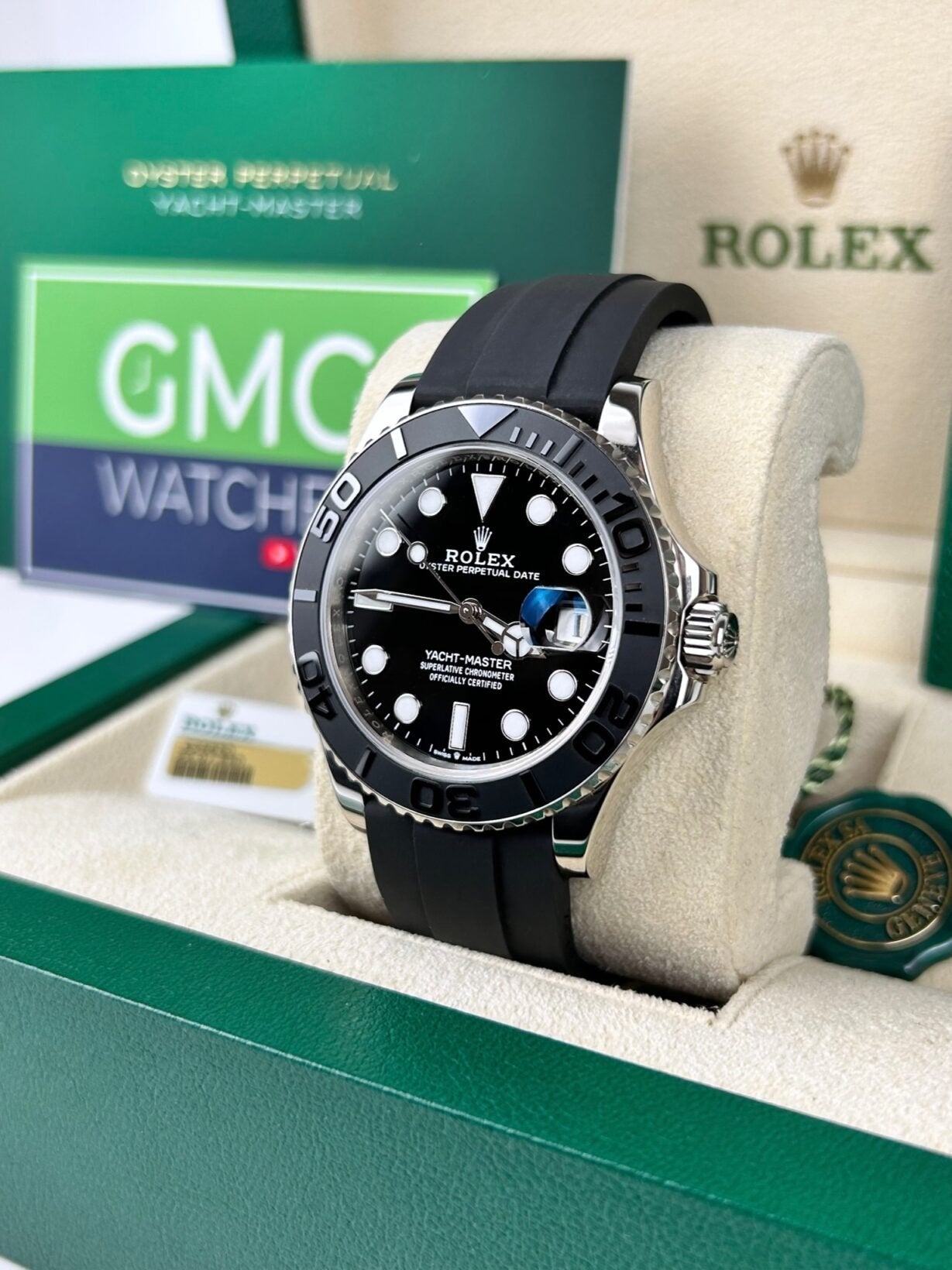 ROLEX YACHT MASTER OYSTER FLEX (BLACK SILVER)