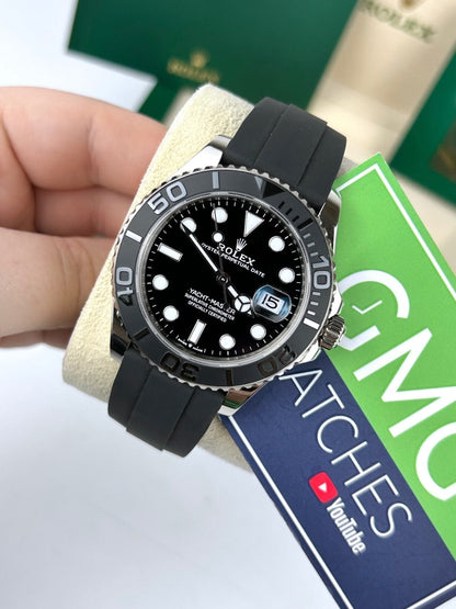 ROLEX YACHT MASTER OYSTER FLEX (BLACK SILVER)