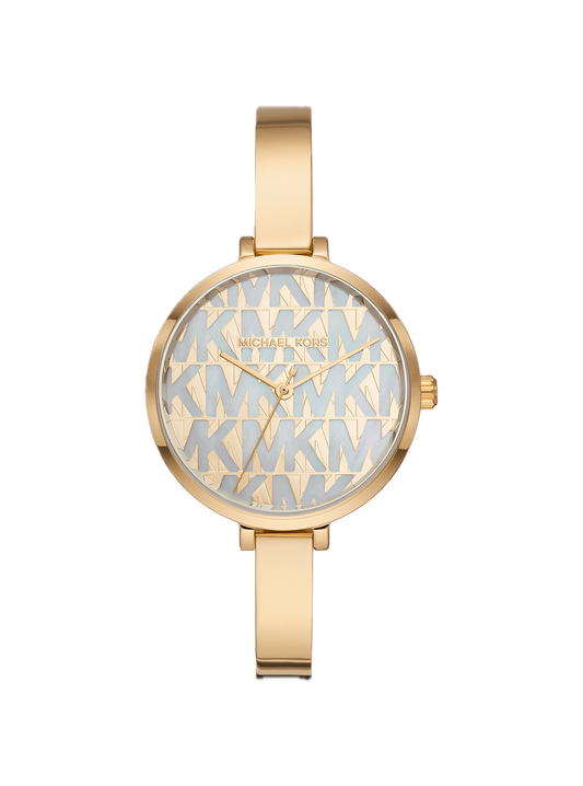 MICHAEL KORS NAIA GOLD-TONE LOGO WATCH