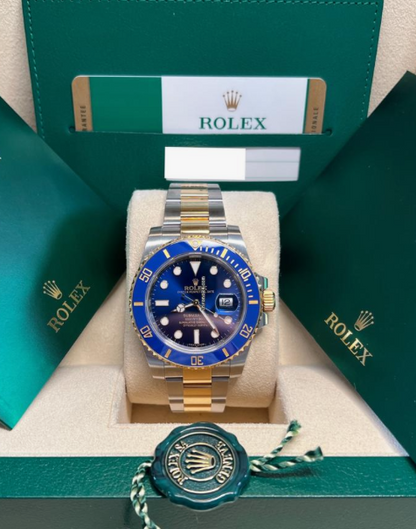 ROLEX SUBMARINER DATE (GOLD- SILVER- BLUE)