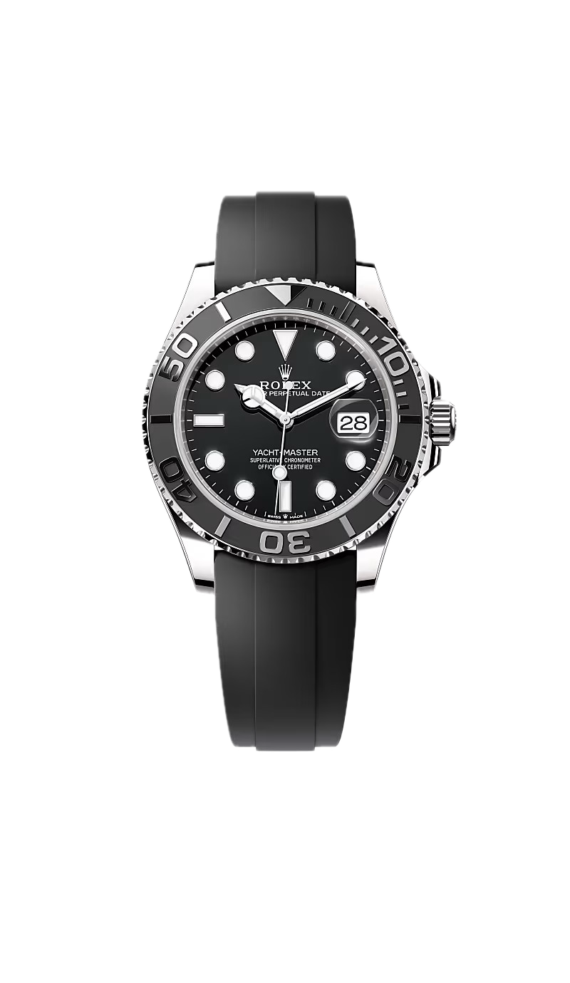 ROLEX YACHT MASTER OYSTER FLEX (BLACK SILVER)