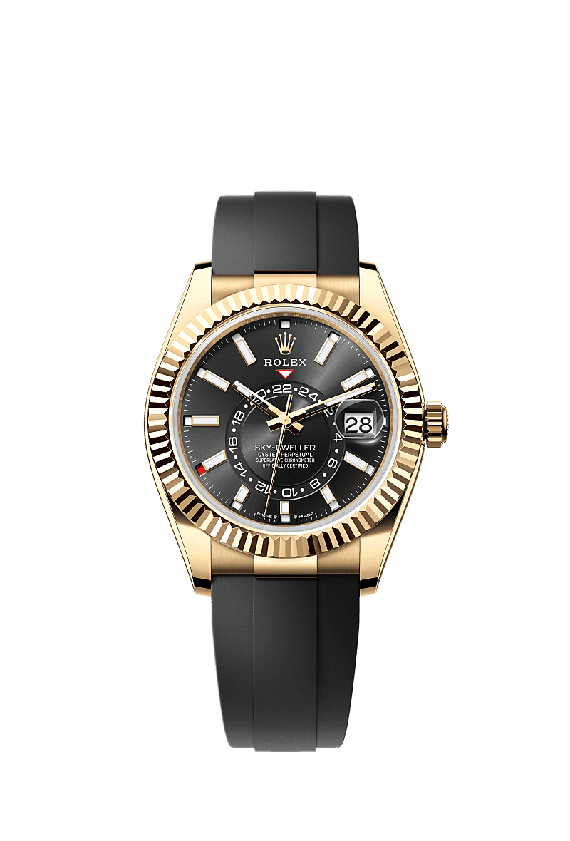 ROLEX SKY DWELLER OYSTERFLEX (GOLD BLACK)